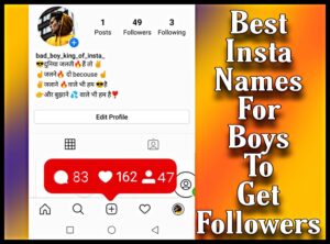 Best instagram names to get followers for boy