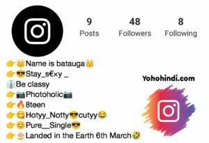 funny bio for instagram in hindi