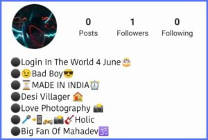 Hindi Bio for Instagram