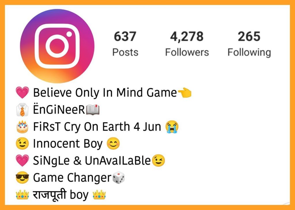 Bio for Instagram for Boy Attitude