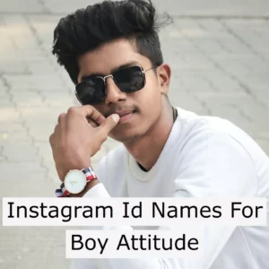 Instagram Id Names For Boy Attitude